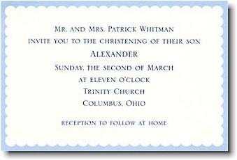 Boatman Geller - Blue Scallop Invitations Boatman Geller - Blue Scallop Invitations