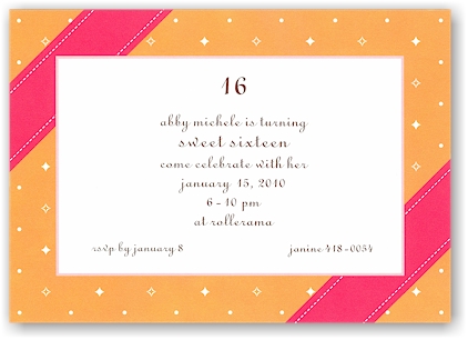 Boatman Geller - Banded Orange Invitations Boatman Geller - Banded Orange Invitations