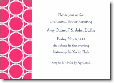 Boatman Geller - Pink Bamboo Rings Invitations