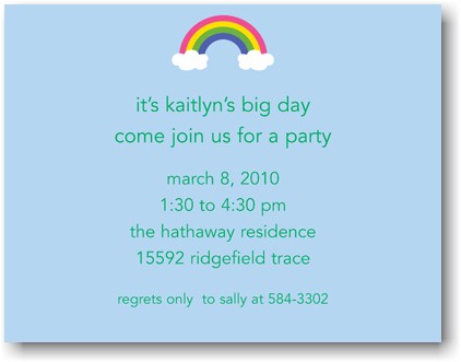 Boatman Geller - Rainbow Invitations Boatman Geller - Rainbow Invitations