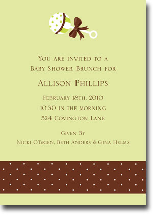 Boatman Geller - Baby Rattle Birth Announcements/Invitations (V) Boatman Geller - Baby Rattle Birth Announcements/Invitations (V)