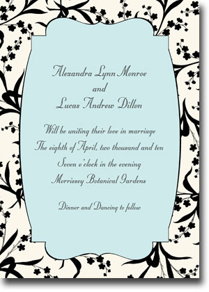 Boatman Geller Invitations - Forget-Me-Not Tan Boatman Geller Invitations - Forget-Me-Not Tan