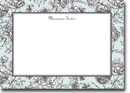 Boatman Geller Invitations - Floral Toile Aqua Boatman Geller Invitations - Floral Toile Aqua