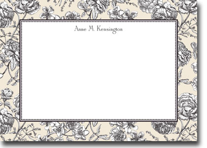 Boatman Geller Invitations - Floral Toile Cream