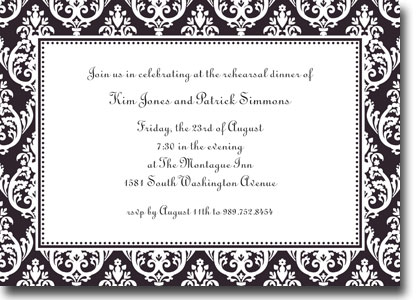 Boatman Geller Invitations - Madison Black Boatman Geller Invitations - Madison Black