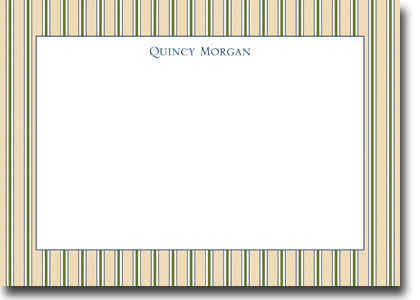 Boatman Geller Invitations - Parker Stripe Tan & Olive Boatman Geller Invitations - Parker Stripe Tan & Olive