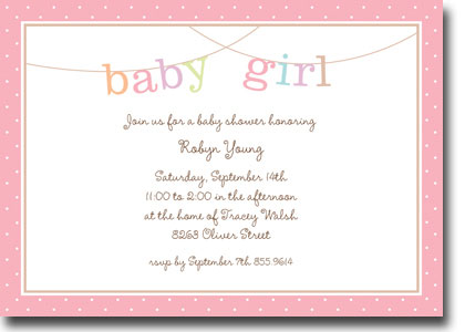 Boatman Geller - Banner Baby Girl Birth Announcements/Invitations (H) Boatman Geller - Banner Baby Girl Birth Announcements/Invitations (H)