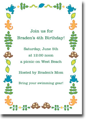 Boatman Geller - Folk Frogs Blue Birth Announcements/Invitations (V) Boatman Geller - Folk Frogs Blue Birth Announcements/Invitations (V)