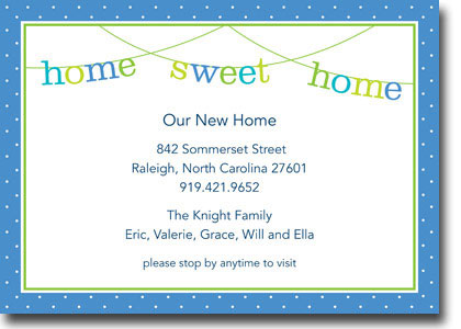 Boatman Geller Invitations - Banner Home Sweet Home (H) Boatman Geller Invitations - Banner Home Sweet Home (H)