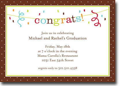 Boatman Geller Invitations - Banner Congrats (H)