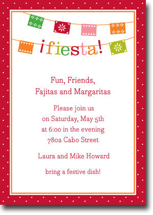 Boatman Geller Invitations - Banner Fiesta (V) Boatman Geller Invitations - Banner Fiesta (V)