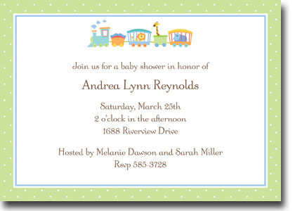 Boatman Geller - Circus Train Birth Announcements/Invitations (H) Boatman Geller - Circus Train Birth Announcements/Invitations (H)
