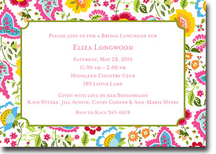 Boatman Geller Invitations - Bright Floral Boatman Geller Invitations - Bright Floral