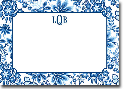 Boatman Geller Invitations - Willow Floral Blue