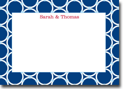Boatman Geller Invitations - Bamboo Rings Navy Boatman Geller Invitations - Bamboo Rings Navy