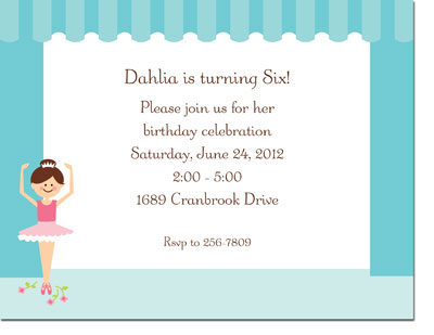 Boatman Geller - Ballerina Invitations Boatman Geller - Ballerina Invitations