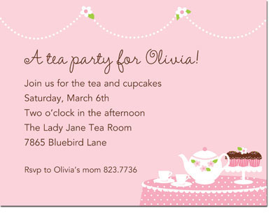 Boatman Geller - Tea Party Invitations Boatman Geller - Tea Party Invitations