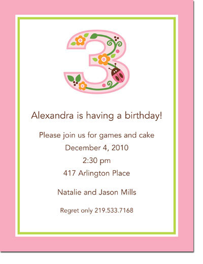 Boatman Geller - Vine Pink 3 Invitations Boatman Geller - Vine Pink 3 Invitations
