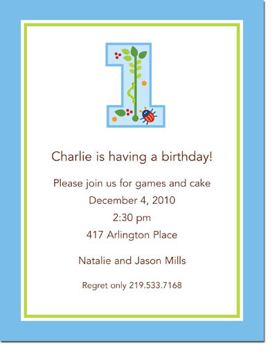 Boatman Geller - Vine Blue 1 Invitations Boatman Geller - Vine Blue 1 Invitations