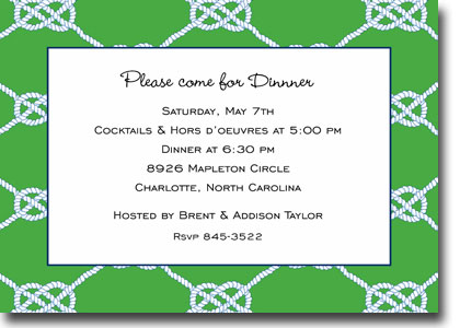 Boatman Geller - Nautical Knot Kelly Invitations