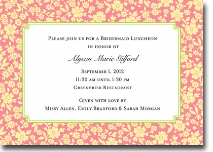 Boatman Geller - Soho Floral Melon Invitations Boatman Geller - Soho Floral Melon Invitations