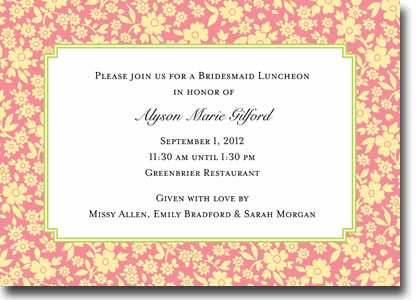 Boatman Geller - Soho Floral Melon Invitations