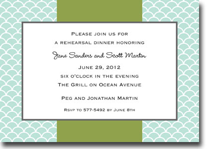 Boatman Geller - Wave Teal Invitations (H) Boatman Geller - Wave Teal Invitations (H)