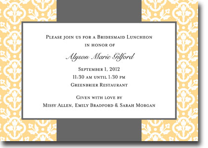 Boatman Geller - Floral Damask Invitations (H)