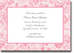 Boatman Geller - Floral Toile Pink Birth Announcements/Invitations