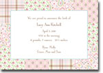 Boatman Geller - Riley Patch Pink Birth Announcements/Invitations