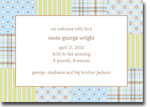 Boatman Geller - Riley Patch Blue Birth Announcements/Invitations