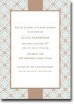 Boatman Geller - Quilted Stitch Blue Birth Announcements/Invitations