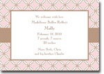 Boatman Geller - Quilted Stitch Pink Birth Announcements/Invitations