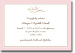 Boatman Geller - Bird On Branch Pink Birth Announcements/Invitations (H)