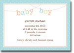 Boatman Geller - Banner Baby Boy Birth Announcements/Invitations (H)