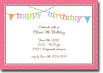 Boatman Geller - Banner Birthday Girl Invitations (H)