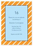 Boatman Geller - Party Stripe Orange Invitations