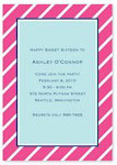 Boatman Geller - Party Stripe Pink Invitations