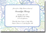 Boatman Geller Invitations - Chelsea Floral Blue