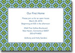 Boatman Geller Invitations - Geo Pattern Blue