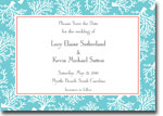 Boatman Geller Invitations - Coral Repeat Teal