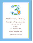 Boatman Geller - Vine Blue 3 Invitations