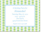 Boatman Geller - Bright Vine Green & Blue Invitations