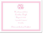 Boatman Geller - Grand Border Pink Invitations