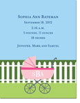 Boatman Geller - Charming Pram Pink Invitations