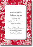 Chinoiserie Red Invitations by Boatman Geller (V)