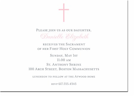 Boatman Geller - Communion (Pink) Invitations