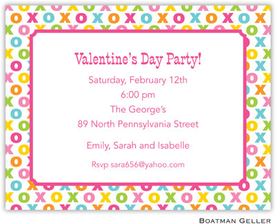 Boatman Geller - Hugs And Kisses Valentine's Day Invitations