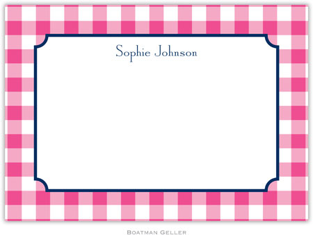 Boatman Geller - Create-Your-Own Birth Announcements/Invitations (Classic Check)