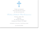 Boatman Geller - Communion (Blue) Invitations